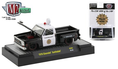 ミニカー M2 1968 chevrolet truck&1976 silverado 1:64 M2 Machines *HOBBY EXCLUSIVE* 1976 Chevrolet Scottsdale