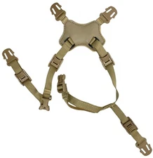 US Army 3M Ceradyne IHPS F70 Helmet Boltless 4 Point Chinstrap Harness L/XL