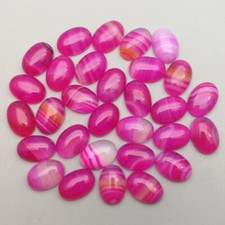 Wholesale 100pcs 13x18mm Natural Rose Red Line Agate Stone Oval CAB CABOCHON DIY