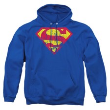 Superman "Classic Logo Distressed" Pullover Hoodie, Sweatshirt or Long Sleeve