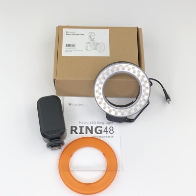 Chromo LED Ring 48 Macro Ring Light Continuous Semi or Full Light (No Adapters)
