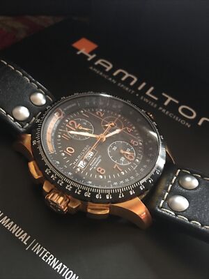 Hamilton Khaki X-Wind Rose Gold 18K Limited Edition Plated Gold H776960  Watch 👀
