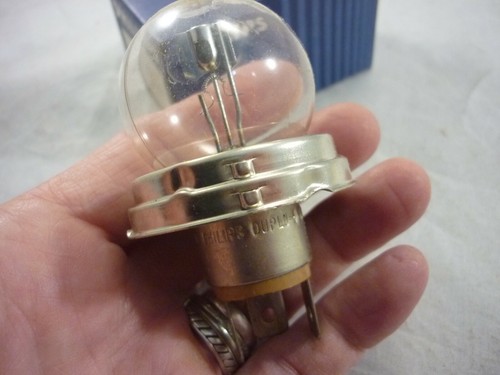 VINTAGE #6620 PHILIPS AUTO CAR LIGHT BULB 423 6V GERMANY 45/40W P45T NOS BIKER - Picture 6 of 11