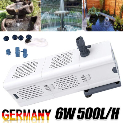 500L/h Aquarium Innenfilter 200L Filtersystem Sauerstoffversorgung Aquariumpumpe