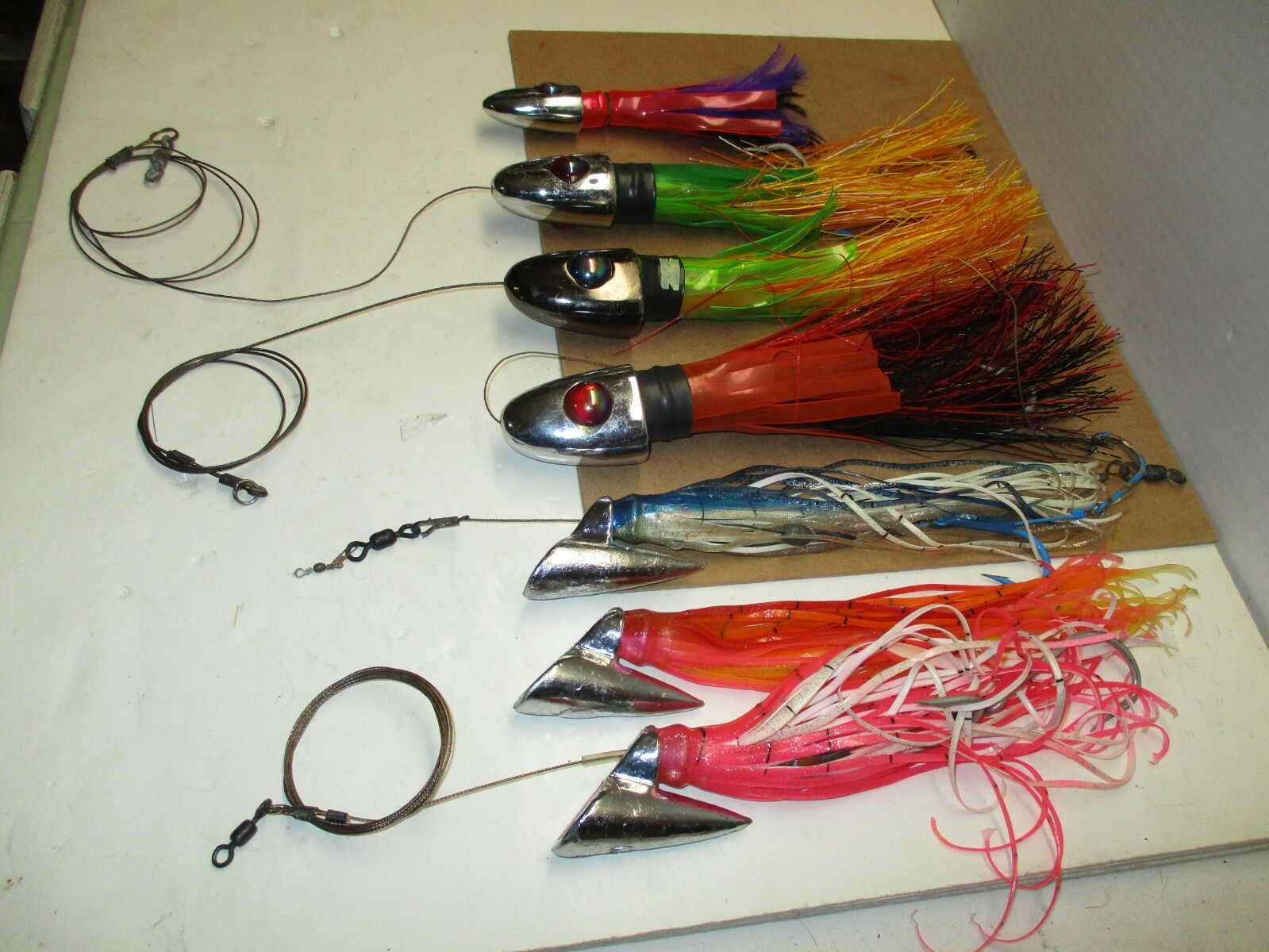 VINTAGE TUNA LURES ** SET OF 7 LURES ** MUST SEE ****** - Image 3