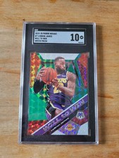 2019-20 Panini Mosaic Lebron James Will to Win. Green Prizm 