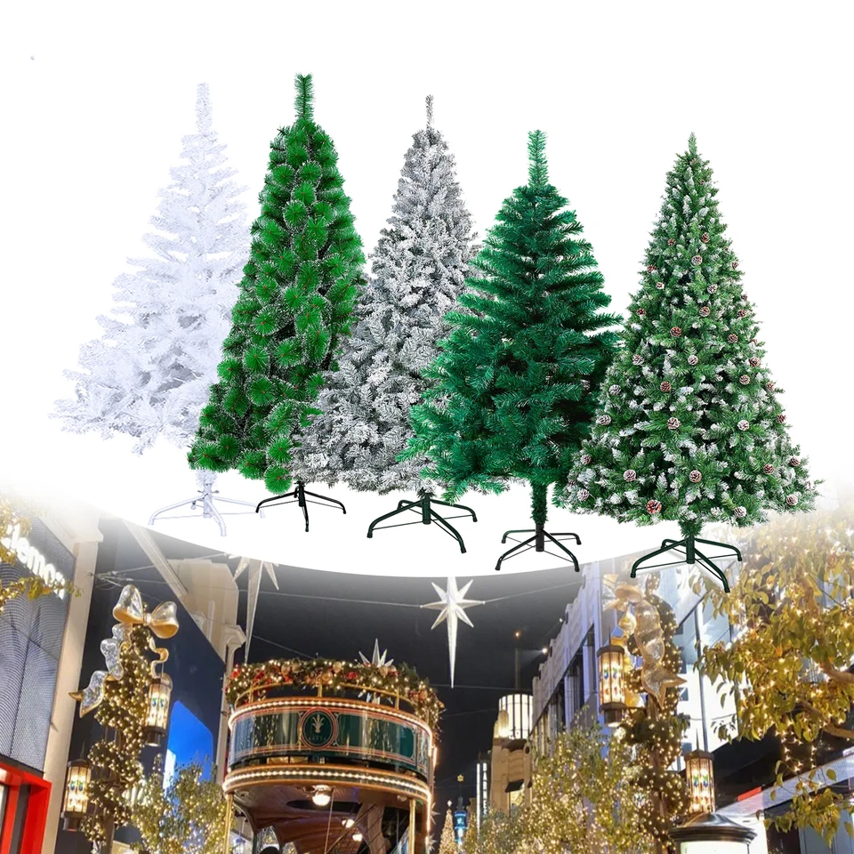 120-240cm LED Weihnachtsbaum Künstlicher Kunstbaum Tannenbaum Christbaum Schnee - Bild 2 von 4