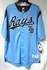 Tampa Bay Rays Men's Size Large or 2X-Large Button-Down Jersey C1 4693