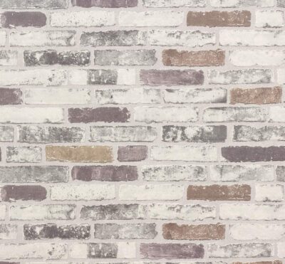 Erismann Tapete Brix Unlimited 6703-10 Steinwand Grau Bunt 3D Vliestapete Vlies