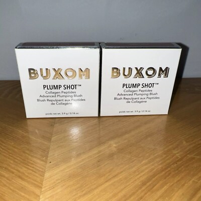Lot of Two New BUXOM  PLUMP SHOT Advanced Plumping Blush CHEEKY DOLLY 0.14 oz