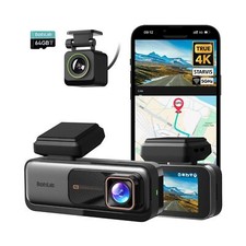 4K Dash Cam Front and Rear, 170  Ultra Wide Dashcam with ADAS, Night Vision