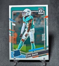 Cam Smith Rated Rookie RC 2023 Donruss Optic Card #268 Miami Dolphins. rookie card picture