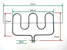 Zanussi  ARC Elica Fagor IAG  Linea Pacini  OVEN BOTTOM ELEMENT PA0590051, PAO59