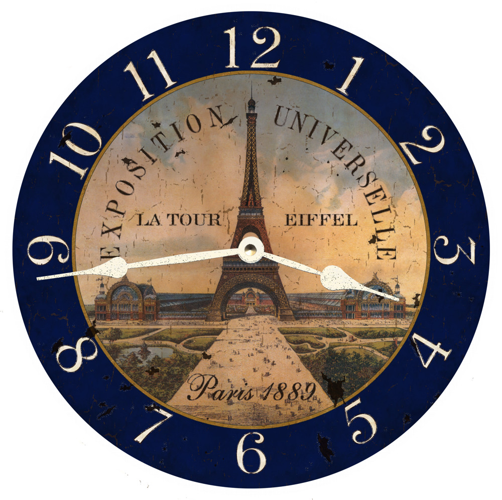Paris Eiffel Tower Clock