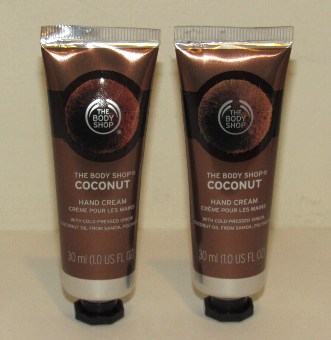 2 The Body Shop Coconut Hand Cream 1 Oz 30 mL Travel Size Moisturizer eBay