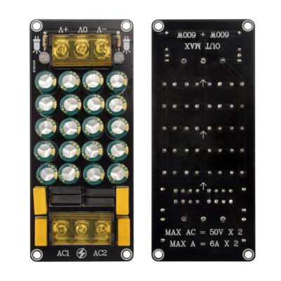 10A DC Full Bridge Dual Power Supply Rectifier Filter Power Amplifier Board