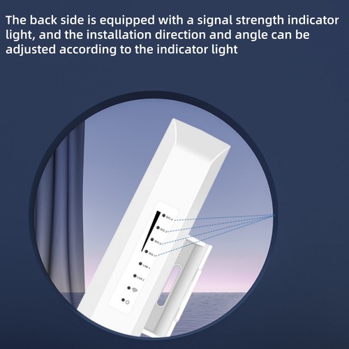 300Mbps 2.4G Wireless Ethernet Bridge Point To Point Outdoor Network Extender - Afbeelding 6 van 24