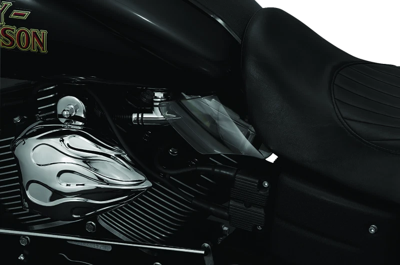 Deflectores de calor protectores de calor protectores de sillín Kuryakyn para modelos Harley Dyna Foto 2 de 2