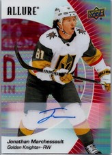 2023-24 Upper Deck Allure #92 Jonathan Marchessault Autographs Red Rainbow