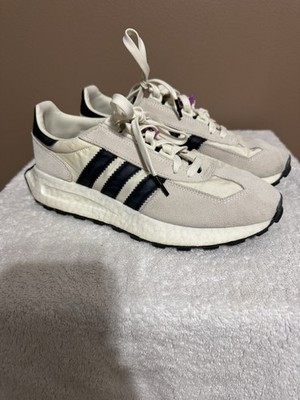 Adidas Retropy E5 Boost Sneakers Men s 8.5 Cream Black Trail NWOT