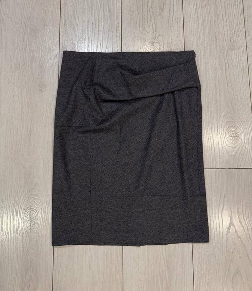 Damen Brunello Cucinelli Rock Grau Wolle 38 / M /