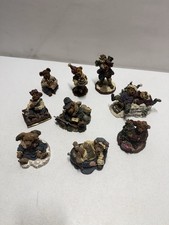Boyds Bears  Friends Figurine Lot of 9 Bearstone Collection Vintage 1994-2001