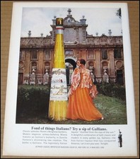 1968 Liquore Galliano Italian Liqueur Print Ad Vintage Advertisement Italy