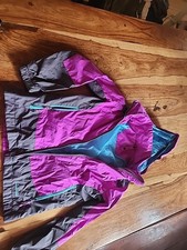 Girls 8 LLBEAN ski Jacket Outer Shell Only Purple Grey
