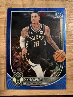 2025-26 Bowman Chrome #BCV-82 Kyle Kuzma Blue Mojo Refractor /150 Bucks