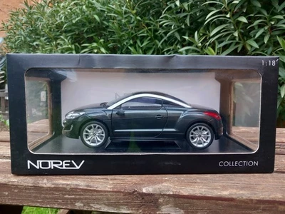 NOREV 1/18 PEUGEOT RCZ GRISE - RETROVISEUR NON D'ORIGINE- READ DESCRIPTION - Photo 1/4