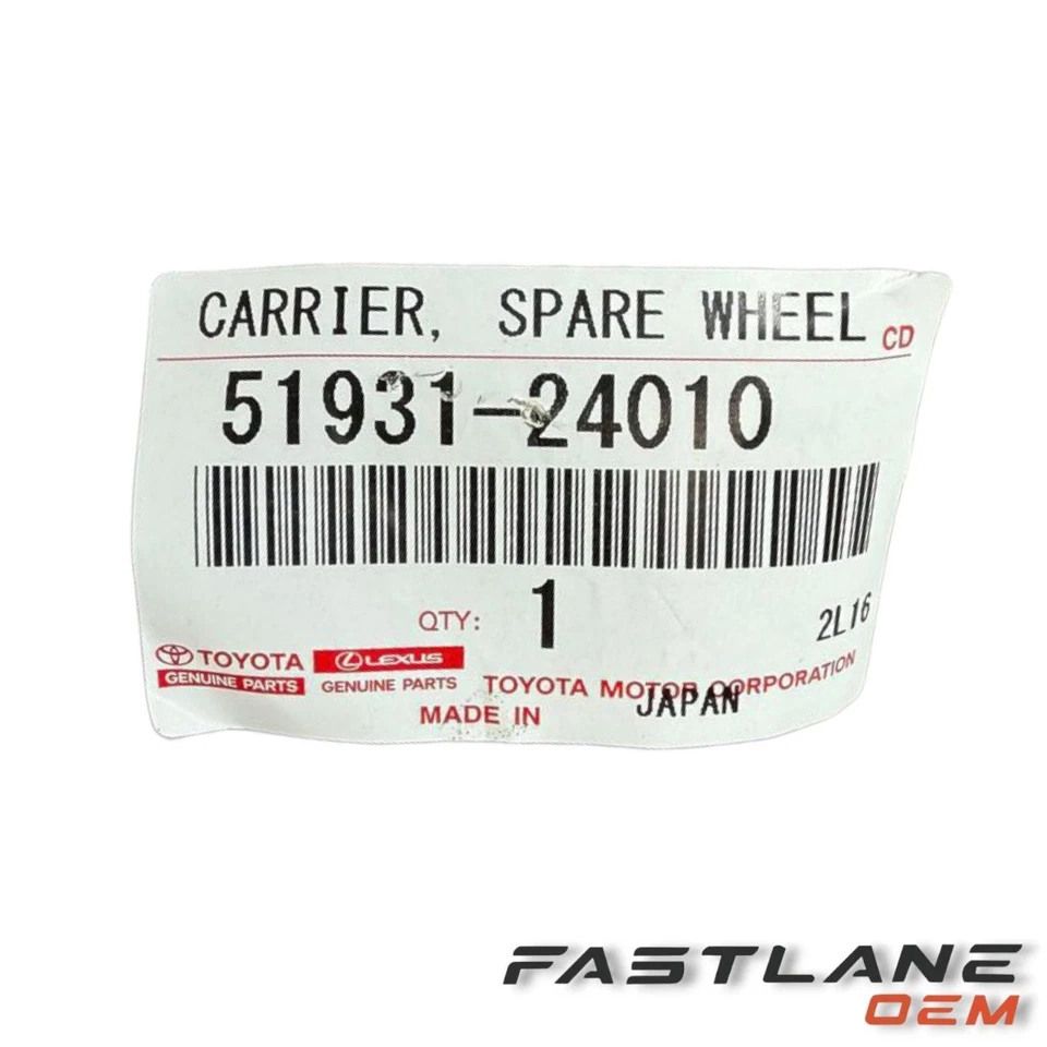 2006-2019 TOYOTA PRIUS C CARRIER ASSY SPARE WHEEL NEW OEM 51931-24010 - Image 2 of 4