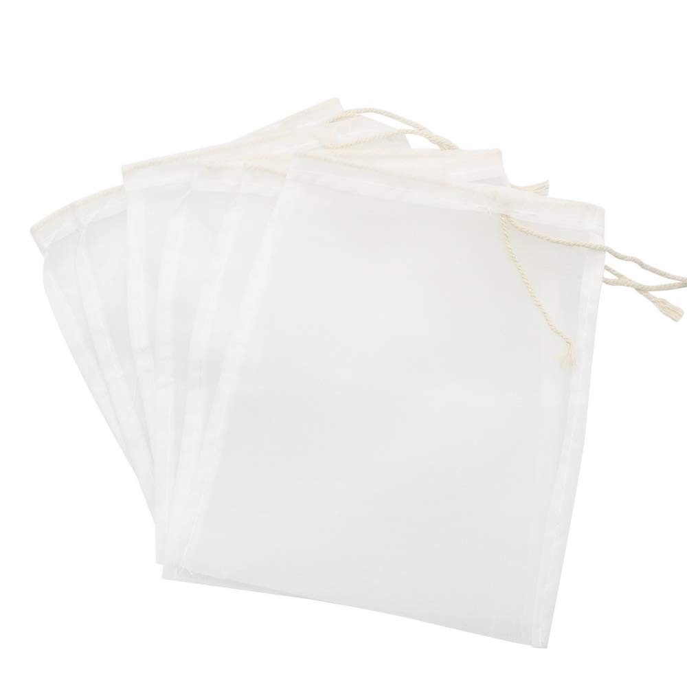 Hocadrv 6Pcs Aquarium Filter Bag 145 Micron Media Mesh Bags with...