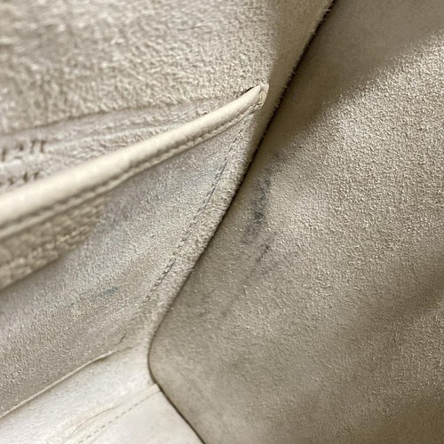 Auth CELINE Luggage Nano Shopper 189243DRU.01IV Cream Drummed calfskin Handbag - Picture 19 of 20
