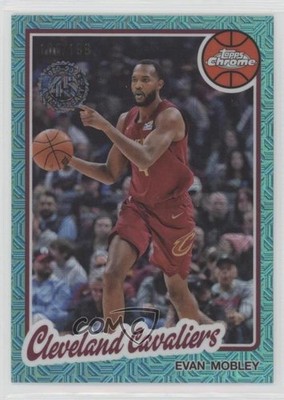 2025 Topps 1980-81 Chrome Silver Pack Aqua Refractor /199 Evan Mobley #TC-EM z6j