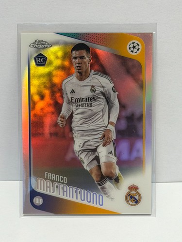 25-26 Topps Chrome Uefa Competitions - Franco Mastantuono #172 Refractor (RC)