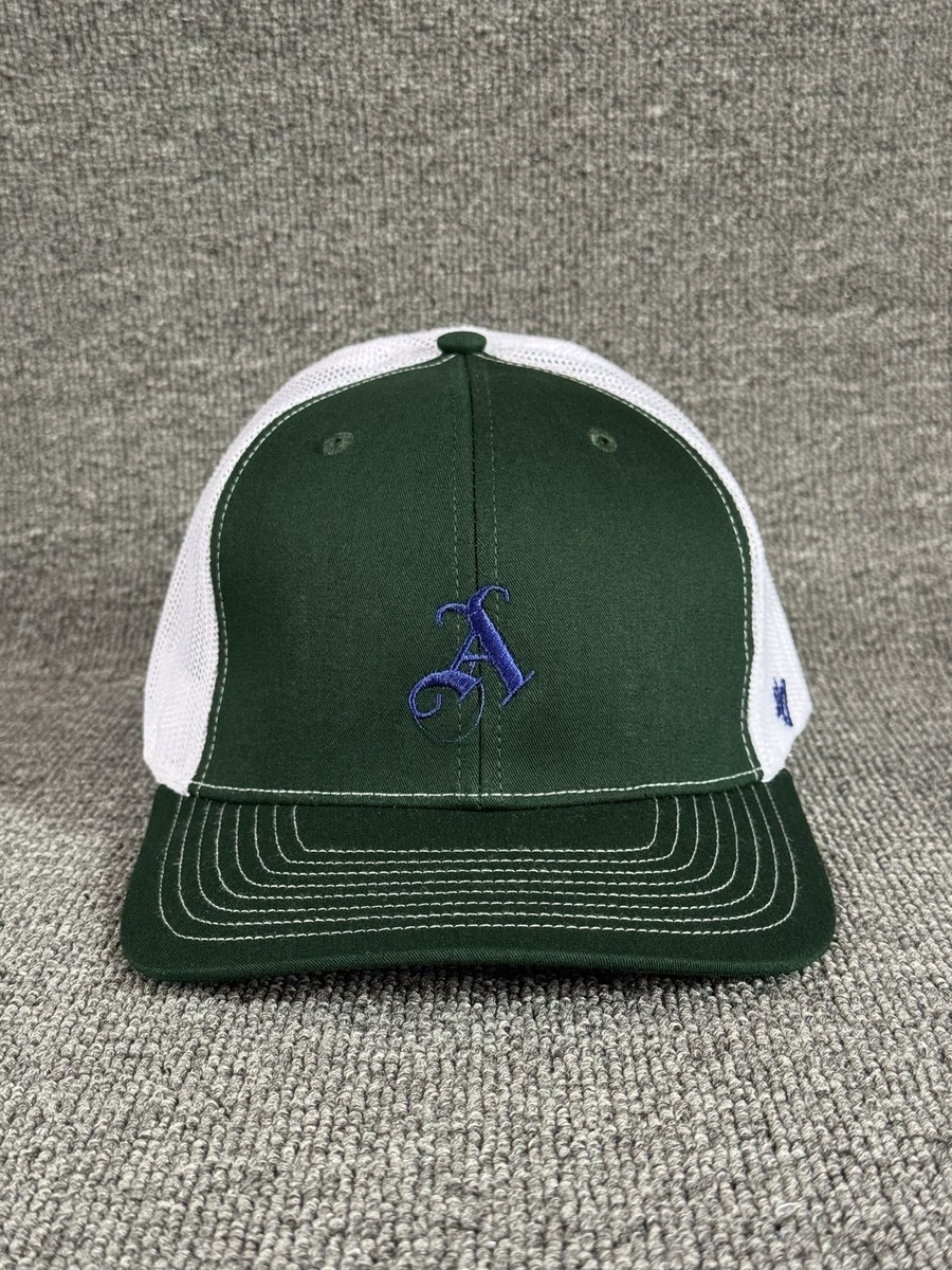 '47 Brand Script A Trucker Snapback Green White Curved Brim Hat
