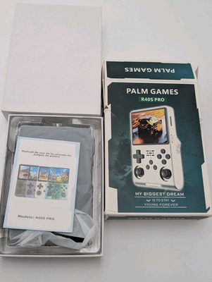 #ad R40S Pro Handheld Game Console Palm Games Blue Parts Won#x27;t Boot Powers On $29.95