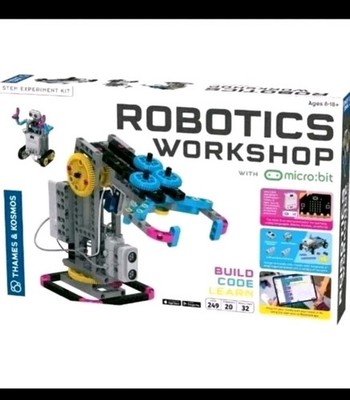 Thames & Kosmos Robotics Workshop with Micro:Bit STEM Experiment Kit (New) 