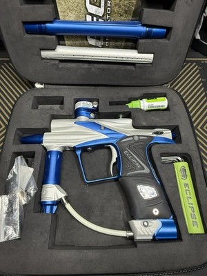 Planet Eclipse Ego 11 Dynasty LNIB Pure & Blue LE Marker W/ Barrel & Box