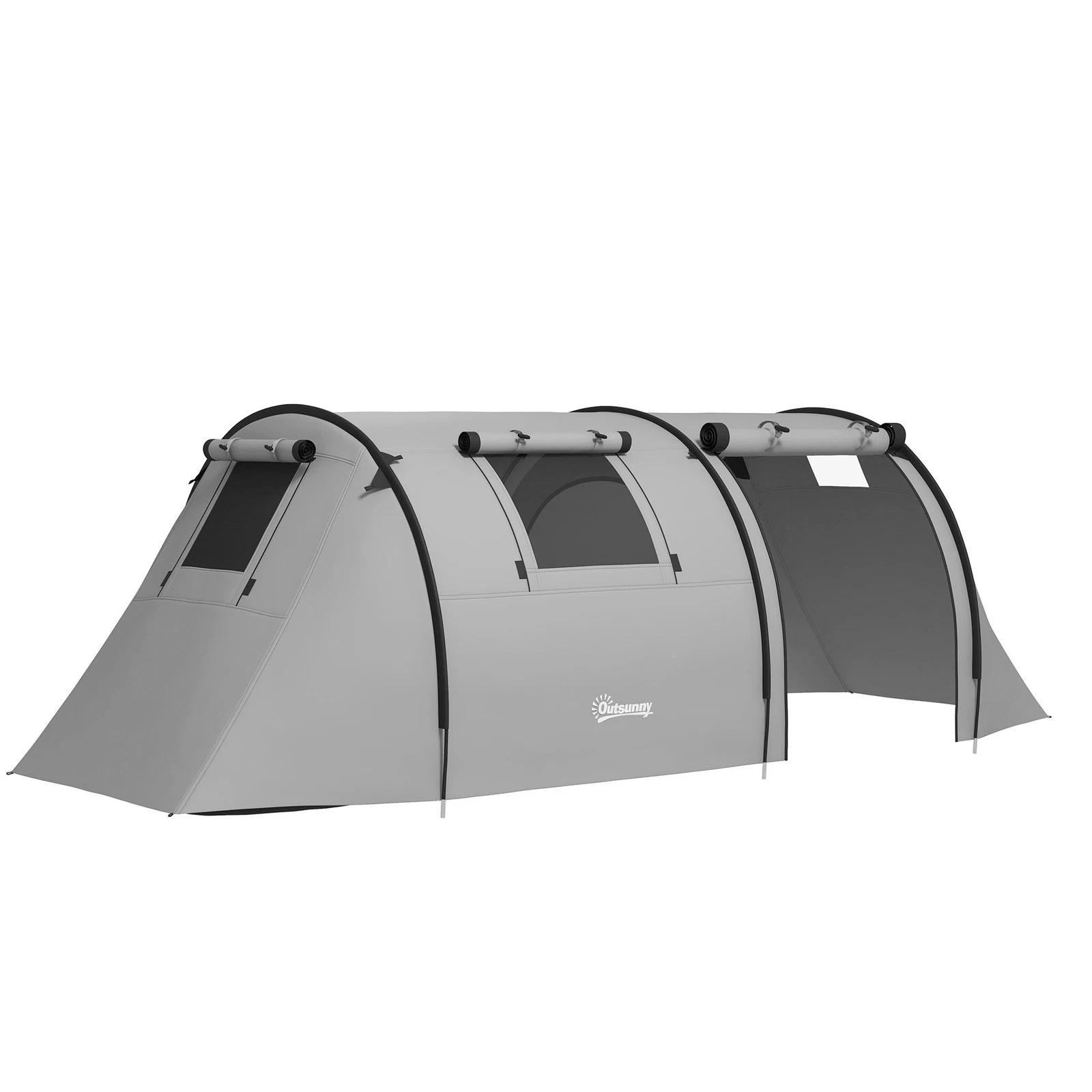 Outsunny 2 Room Camping Family Tent for 3-4 Man, 3000mm Waterproof, Grey
Opens in a new window or ta