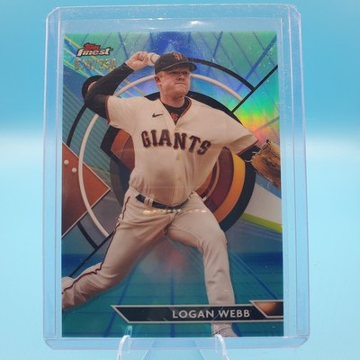 2023 Topps Finest - Logan Webb #87 Blue/Aqua Vapor Refractor /250