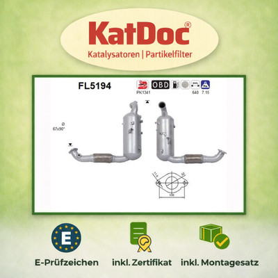   Ruß-Partikelfilter C-Max/Focus/Grand C-Max/Kuga/Mondeo/Tourneo/Transit, Euro 6