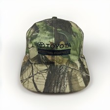 Vintage Toyota Industrial Equipment Hat Camouflage Snapback Cap MADE IN USA