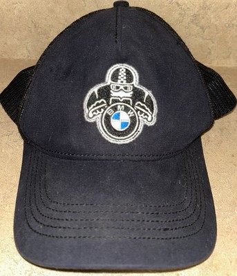 BMW Motorrad Black Hat Cap Adjustable Snapback Preowened