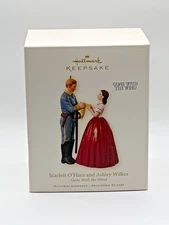 2008 HALLMARK ORNAMENT-SCARLETT O'HARA ASHLEY WILKES GONE WITH THE WIND NEW