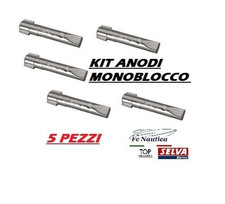 KIT 5 ANODO MONOBLOCCO SELVA YAMAHA ZINCO NON ORIG. A  SIGARETTA ALLUMINIO