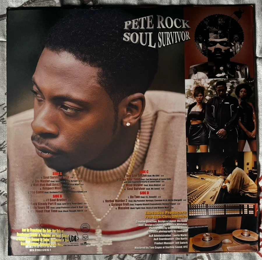 Pete Rock - Soul Survivor 2LP 1998 US ORIG Loud CL Smooth Gang Starr RZA Hip Hop - Image 2 of 4