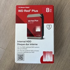 Western Digital WD Red Plus 8TB 3.5" 5640 RPM,CMR,256MB Cache, 3 year Warranty