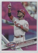 2017 Topps Chrome Pink Refractor Odubel Herrera #117 7ut