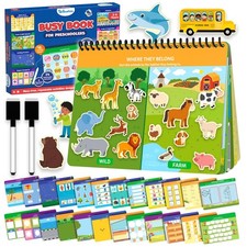 Busy Book for Preschoolers Preschool Learning Activities, Mess-Free Pre-A...